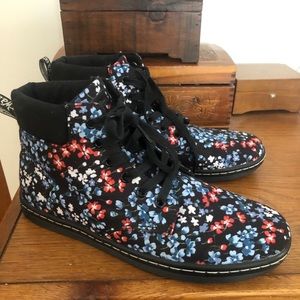 Dr. Martens Floral Maelly Boots US 10, UK 8